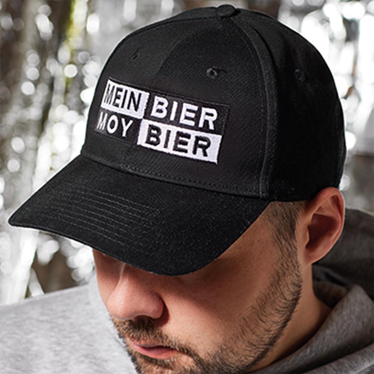 Cap "Mein Bier, Moy Bier", Unisex, schwarz